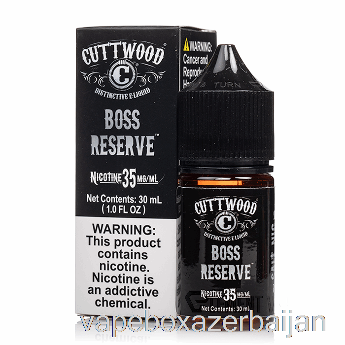 Vape Box Azerbaijan Boss Reserve - Cuttwood Salts - 30mL 50mg